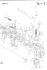 GS500 Carburetor assy