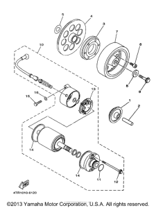 XV535SJC Муфта стартера