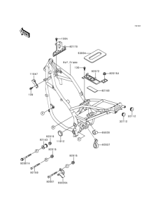 KLE500 Рама ,крепежные детали