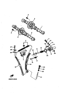 FJ600 FJ600A Распределительный вал & chain