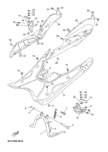 YN50F Stand & footrest