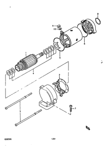 GS850 Стартерный мотор