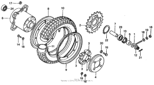 CT70 Переднее колесо