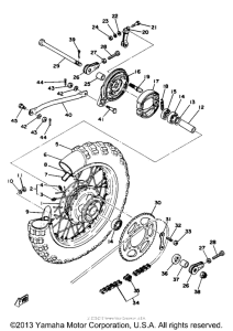 YZ80E Переднее колесо