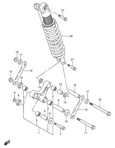 DR650 Втулки заднего рычага