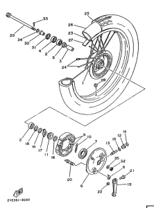 XT125 Переднее колесо