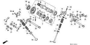 XR600R Распред вал / клапана