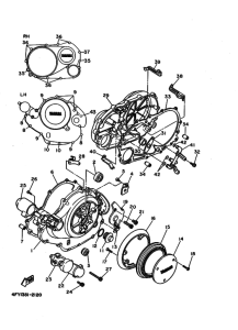 XV1100 Crankcase cover ass`y  (v