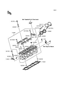 ZX1000 Головка цилиндров