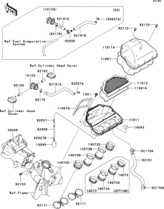 ZX600 Воздушный фильтр