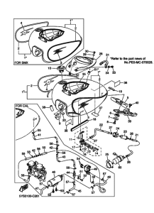 XVS1100AT XVS1100ATS Tank fuel