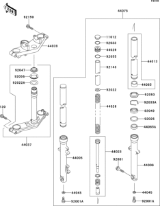 ER500 Передняя вилка