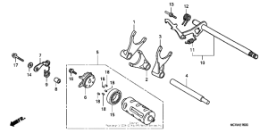 VT750DCA A Вилка переключения передач