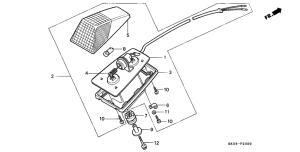 XR200R Taillight unit ass`y