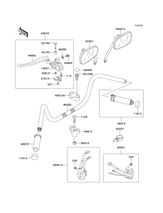 VN800 Handlebar(vn800-b2 / b3 / b4 / b5)