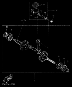 CW50RS Коленчатый вал и Поршень