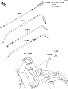 ER650 Тросы управления