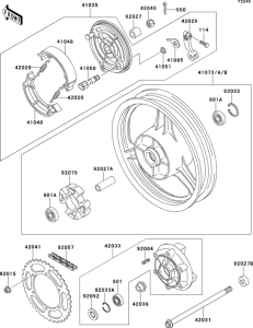  Rear wheel / chain / coupling