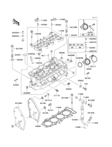 ZX600 Cylinder head(1 / 2)