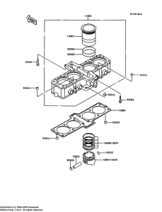 ZX600 Цилиндр / поршень