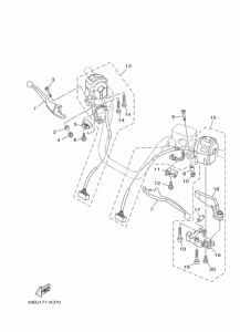 YP400 Handle switch & lever
