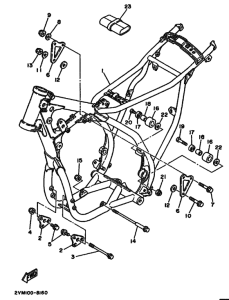 YZ250 YZ250U Frame comp