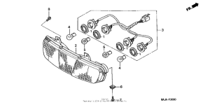 ST1100 Задний фонарь