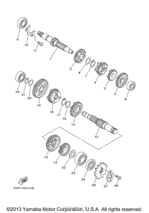 TTR125ET Трансмиссия