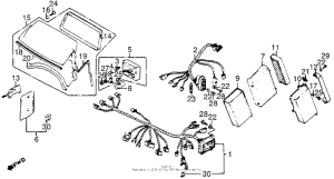GL1200L Gl1200l fairing wire harness 85