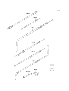 ER500 Тросы управления