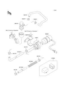 ZX750 Топливный насос