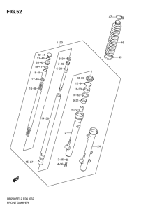 DR200 Передняя вилка