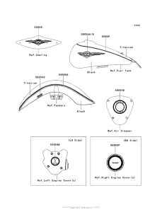 VN1700 Decals (Black / titanium)(Def)