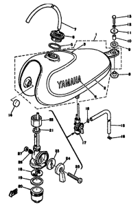 TY50M Топливный бак