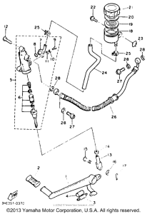 FZR600RDC Задний торм цилиндр