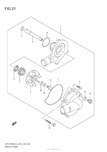 GSX-R600 Водяной насос