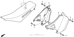 CR250R Сиденье