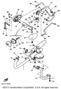 XV250 Выхлопная система
