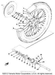 RD200C Переднее колесо