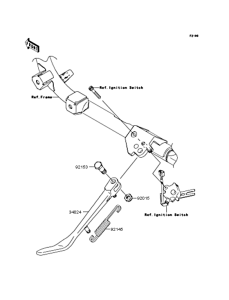 VN900 Подножка