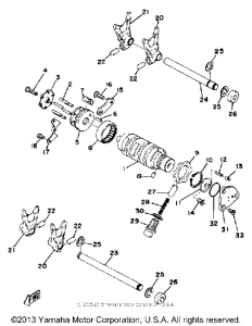 RD400F Переключение скоростей