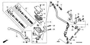 VTX1300S Fr. brake master cylinder