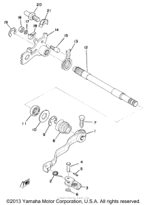 TY250C Переключение скоростей