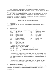 VS1400 Catalog preface