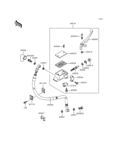 KMX125 Главный тормозной цилиндр