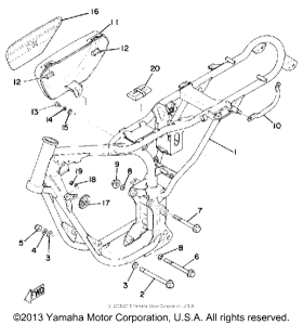 RS100C Frame - side cover