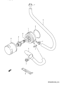 RF600 Oil cooler - oil filter