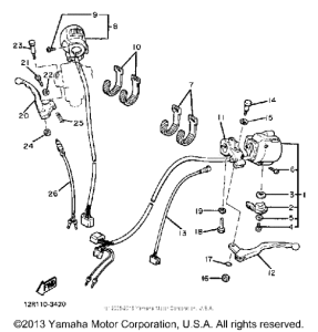 XS400K Рулевые переключатели