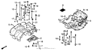 XL500S Картер двигателя