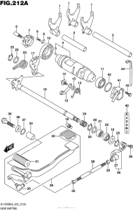 VL1500B Механизм  переключения передач